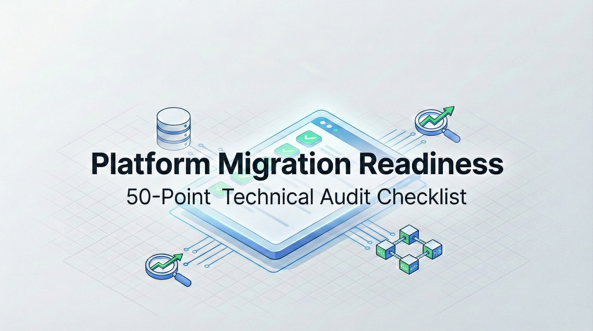 Platform Migration Readiness: A 50-point technical audit checklist for B2B and DTC brands.