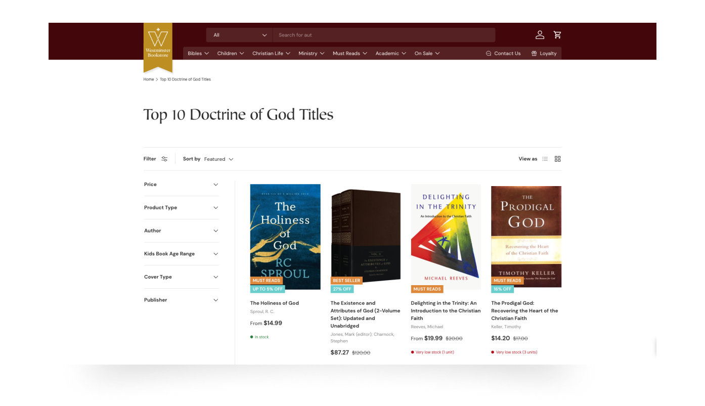 WestminsterBookStoreLastSection